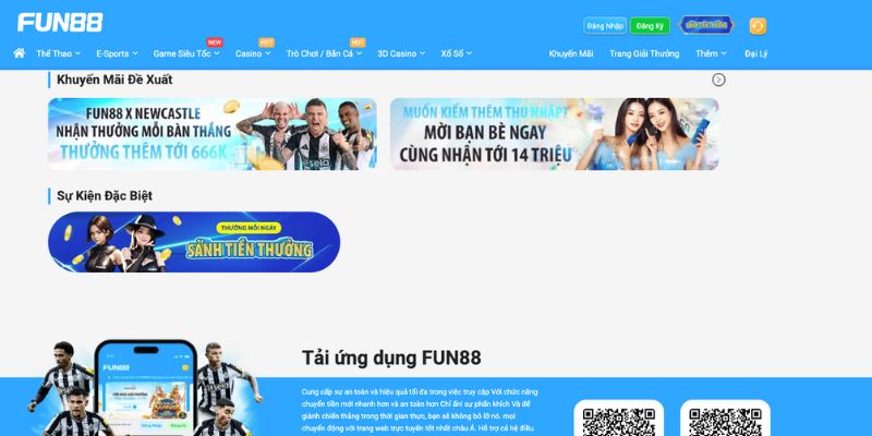 Hướng dẫn tải app Fun88